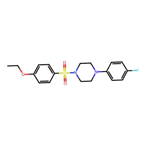 1-[(4-Ethoxyphenyl)sulfonyl]-4-(4-fluorophenyl)piperazine structure