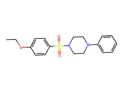 1-[(4-Ethoxyphenyl)sulfonyl]-4-phenylpiperazine structure