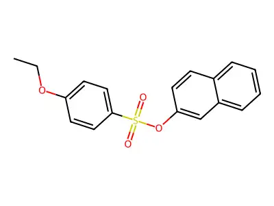 Naphthalen-2-yl 4-ethoxybenzenesulfonate structure