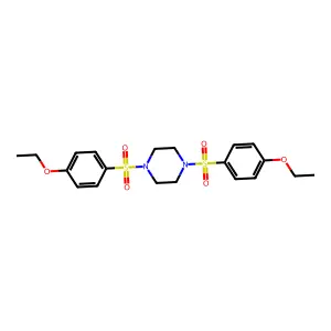 1,4-Bis[(4-ethoxyphenyl)sulfonyl]piperazine structure