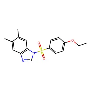 1-(4-Ethoxy-benzenesulfonyl)-5,6-dimethyl-1H-benzoimidazole structure