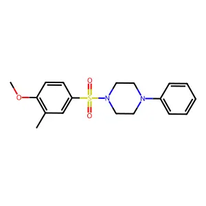 1-[(4-Methoxy-3-methylphenyl)sulfonyl]-4-phenylpiperazine structure