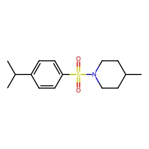 4-Methyl-1-(4-propan-2-ylphenyl)sulfonylpiperidine structure