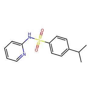 4-isopropyl-N-(2-pyridinyl)benzenesulfonamide structure