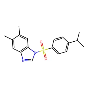 1-((4-isopropylphenyl)sulfonyl)-5,6-dimethyl-1H-benzo[d]imidazole structure