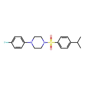 1-(4-Fluorophenyl)-4-[(4-isopropylphenyl)sulfonyl]piperazine structure