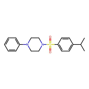 1-Phenyl-4-(4-propan-2-ylphenyl)sulfonylpiperazine structure