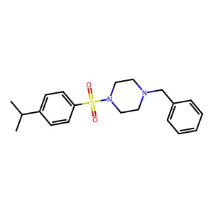 1-Benzyl-4-((4-isopropylphenyl)sulfonyl)piperazine structure