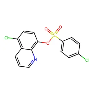 5-Chloro-8-quinolyl 4-chlorobenzenesulfonate structure