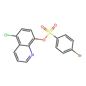 5-Chloro-8-quinolyl 4-bromobenzenesulfonate structure