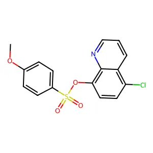 (5-Chloroquinolin-8-yl) 4-methoxybenzenesulfonate structure
