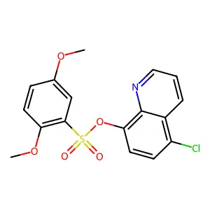 5-Chloro-8-quinolyl 2,5-dimethoxybenzenesulfonate structure