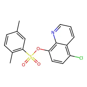 5-Chloro-8-quinolyl 2,5-dimethylbenzenesulfonate structure
