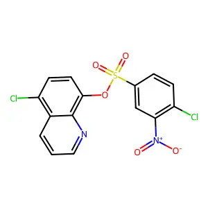 5-Chloroquinolin-8-yl 4-chloro-3-nitrobenzenesulfonate structure