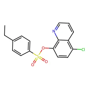 5-Chloro-8-quinolyl 4-ethylbenzenesulfonate structure