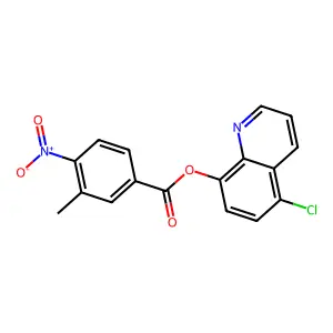 (5-Chloroquinolin-8-yl) 3-methyl-4-nitrobenzoate structure