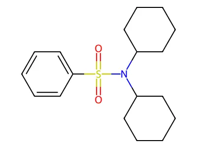 N,N-dicyclohexylbenzenesulfonamide structure