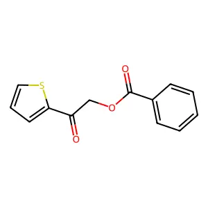 Benzoic acid (2-oxo-2-thiophen-2-ylethyl) ester structure
