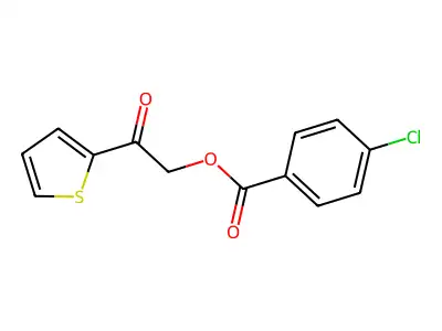2-Oxo-2-(2-thienyl)ethyl 4-chlorobenzoate structure