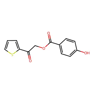 2-Oxo-2-thien-2-ylethyl 4-hydroxybenzoate structure