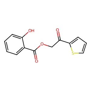 2-Oxo-2-(2-thienyl)ethyl salicylate structure