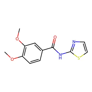 3,4-dimethoxy-N-(1,3-thiazol-2-yl)benzamide structure