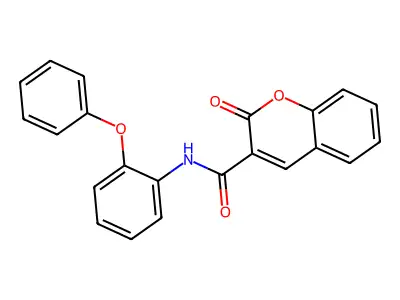 2-oxo-N-(2-phenoxyphenyl)-2H-chromene-3-carboxamide structure
