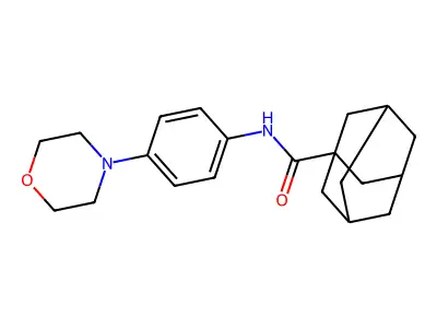 N-[4-(morpholin-4-yl)phenyl]adamantane-1-carboxamide structure
