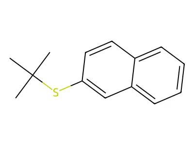2-Tert-butylsulfanylnaphthalene structure