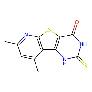 7,9-Dimethyl-2-sulfanylpyrido[3',2':4,5]thieno[3,2-d]pyrimidin-4-ol structure