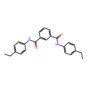 N~1~,N~3~-bis(4-ethylphenyl)isophthalamide structure