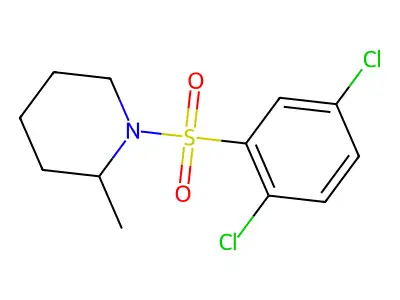 1-(2,5-Dichlorophenyl)sulfonyl-2-methylpiperidine structure