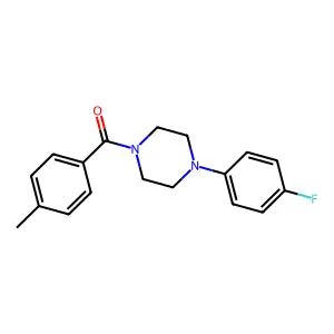 1-(4-Fluorophenyl)-4-(4-methylbenzoyl)piperazine structure