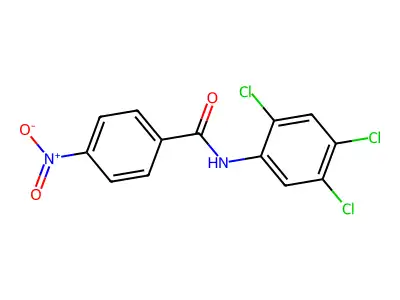 4-nitro-N-(2,4,5-trichlorophenyl)benzamide structure