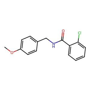 2-chloro-N-(4-methoxybenzyl)benzamide structure