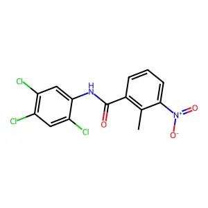 2-Methyl-3-nitro-N-(2,4,5-trichlorophenyl)benzamide structure