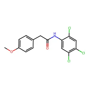 2-(4-methoxyphenyl)-N-(2,4,5-trichlorophenyl)acetamide structure