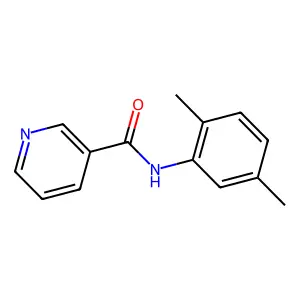 N-(2,5-dimethylphenyl)pyridine-3-carboxamide structure