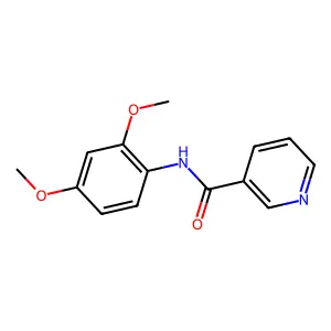 N-(2,4-二甲氧基苯基)吡啶-3-甲酰胺 structure