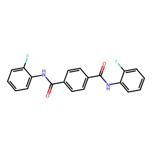1-N,4-N-bis(2-fluorophenyl)benzene-1,4-dicarboxamide structure