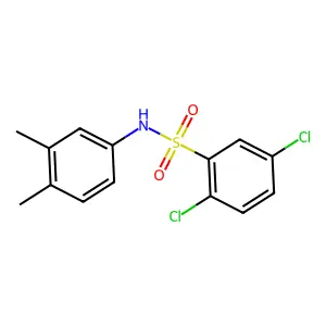 2,5-dichloro-N-(3,4-dimethylphenyl)benzenesulfonamide structure