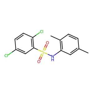2,5-dichloro-N-(2,5-dimethylphenyl)benzenesulfonamide structure
