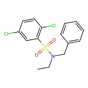 N-benzyl-2,5-dichloro-N-ethylbenzenesulfonamide structure
