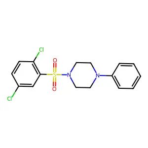 1-(2,5-Dichlorophenyl)sulfonyl-4-phenylpiperazine structure