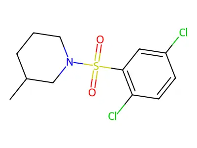 1-[(2,5-Dichlorophenyl)sulfonyl]-3-methylpiperidine structure