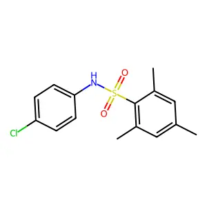 N-(4-chlorophenyl)-2,4,6-trimethylbenzenesulfonamide structure