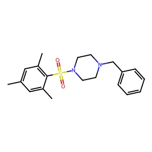 1-Benzyl-4-(mesitylsulfonyl)piperazine structure