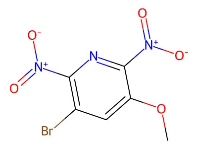 3-Bromo-2,6-bisnitro-5-methoxypyridine structure