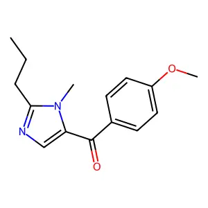 (4-Methoxyphenyl)-(3-methyl-2-propyl-4-imidazolyl)methanone structure