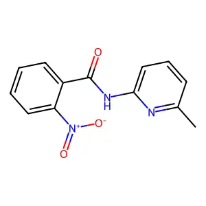N-(6-methylpyridin-2-yl)-2-nitrobenzamide structure